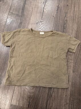 The Simple Folk Muslin Shirt in Olive